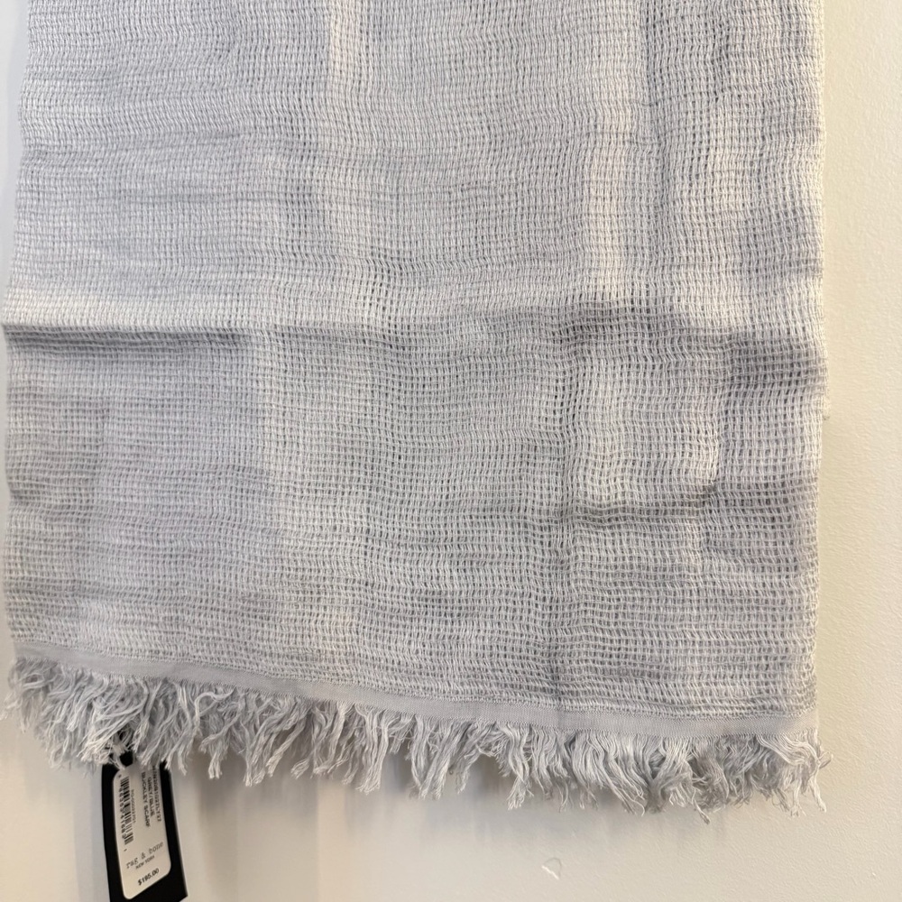 NWT Rag & Bone Gray Fringed Scarf - Picture 2 of 7